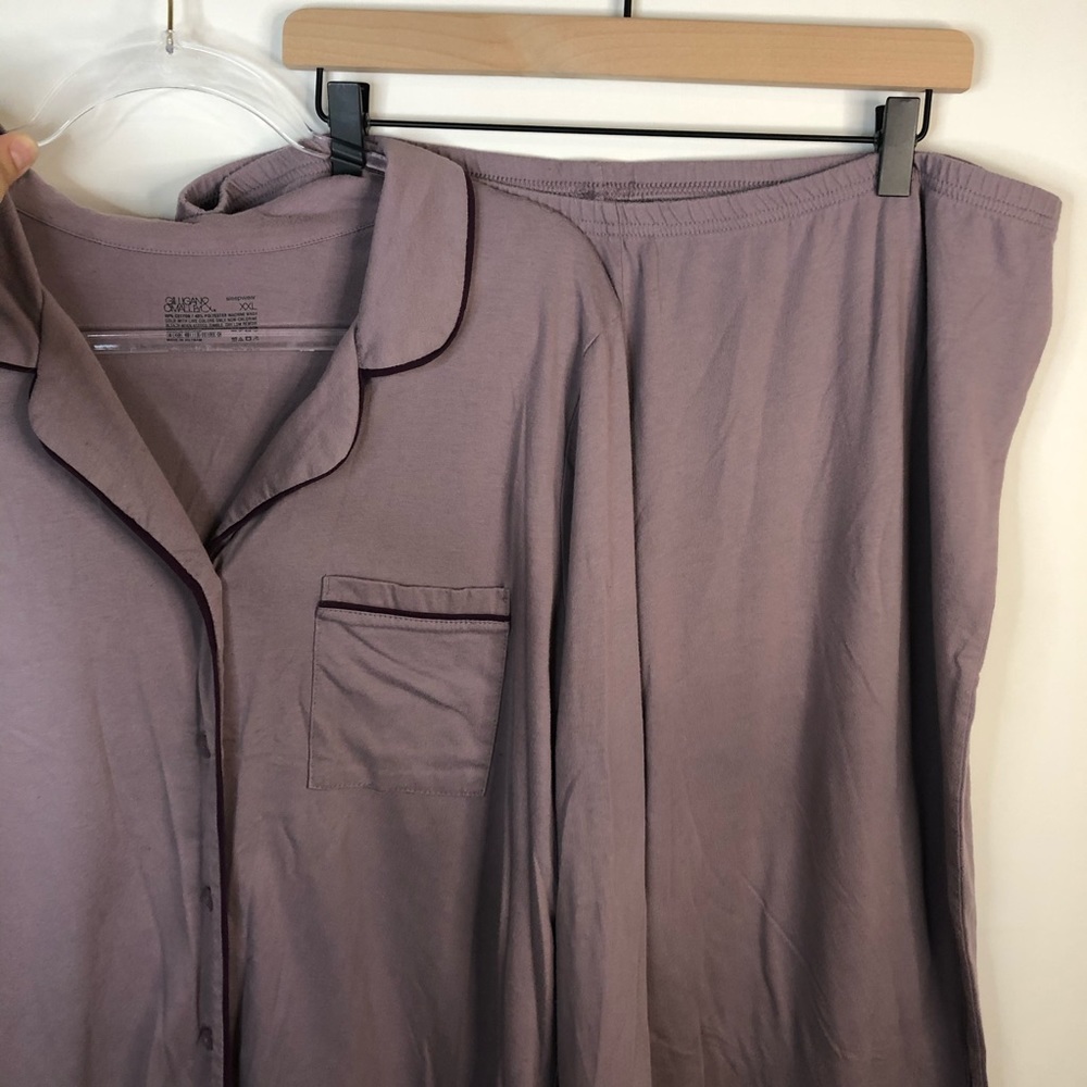 Gilligan & O'Malley Light Purple Pant PJ Set